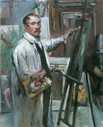 Selbstporträt im Atelier